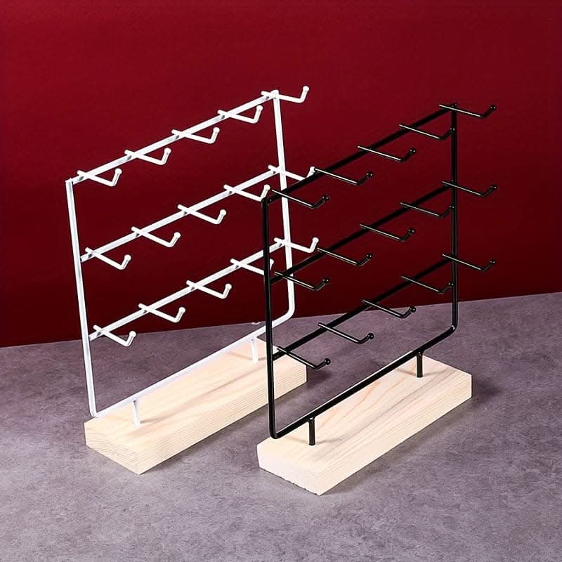 15-Hook Crochet Earring Display Rack – Unique Jewelry Organizer