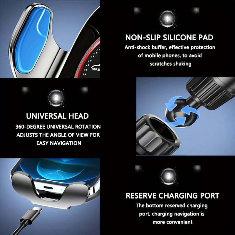 Automatic Clamping Car Phone Holder – Adjustable