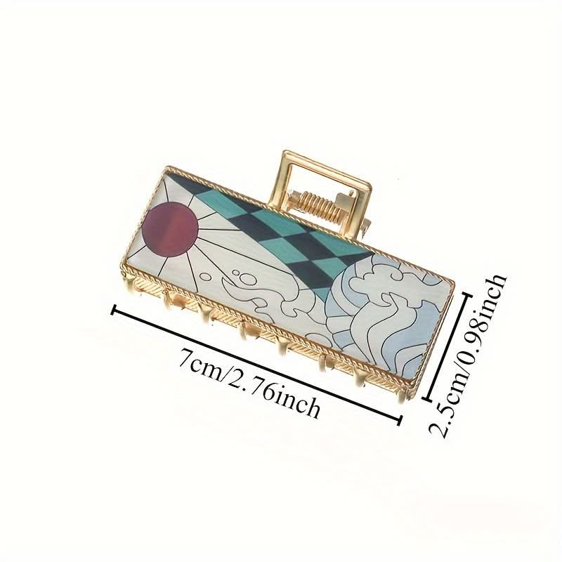 Elegant Matte Alloy Hair Claw Clip for Women