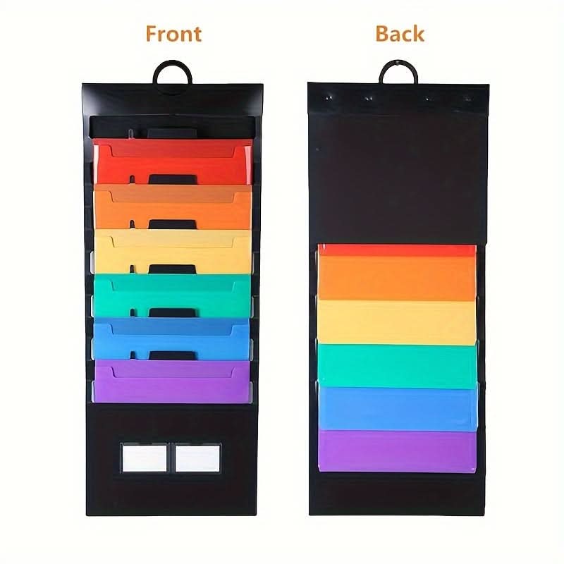 6-Pocket Hanging Wall File Organizer