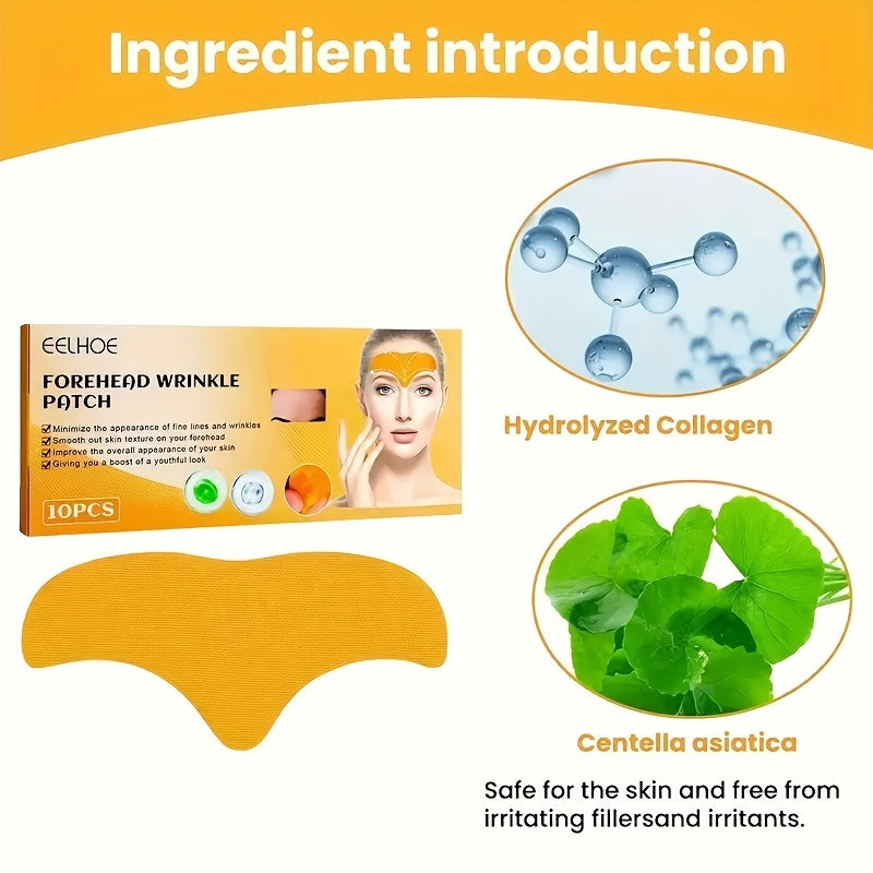 10pcs Collagen Forehead Wrinkle Patches