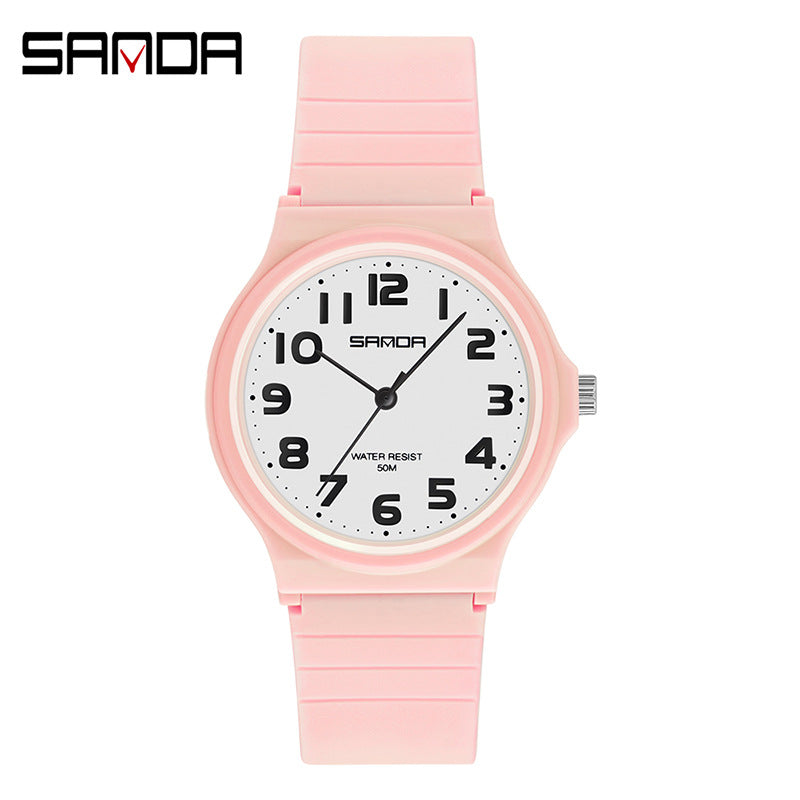 Sanda Women’s Casual Quartz Watch – Waterproof Analog Fashion Watch for Students