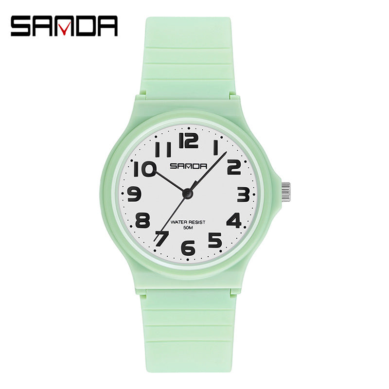 Sanda Women’s Casual Quartz Watch – Waterproof Analog Fashion Watch for Students
