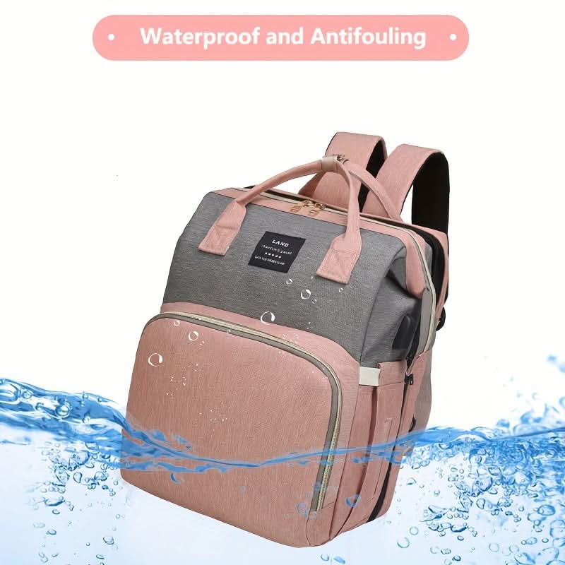 Waterproof Diaper Backpack with Changing Station