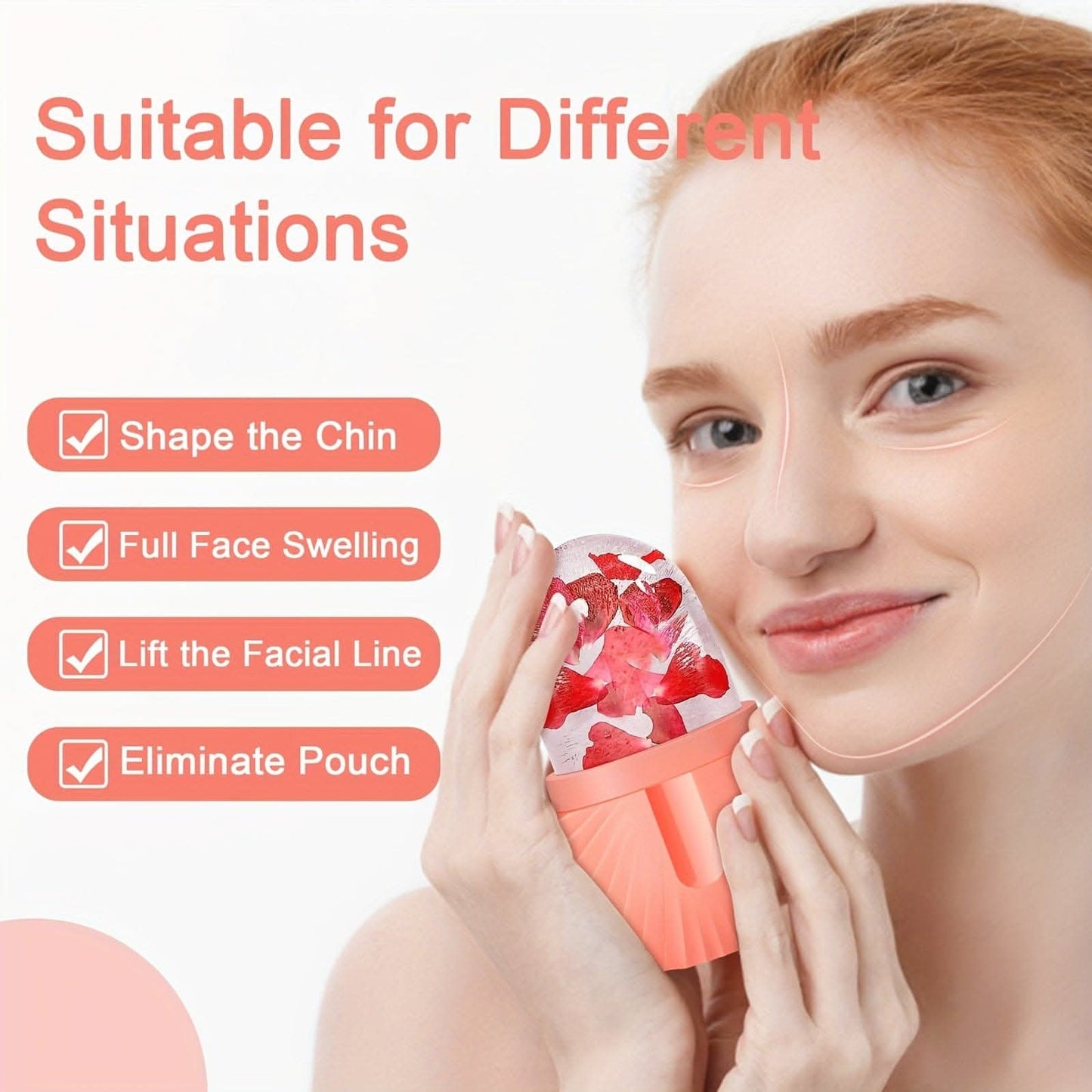 Cooling Ice Roller for Face Puffiness Relief