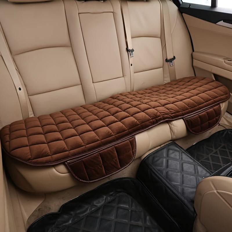 Car Back Seat Cover – Plush Non-Slip Rear Seat Cushion