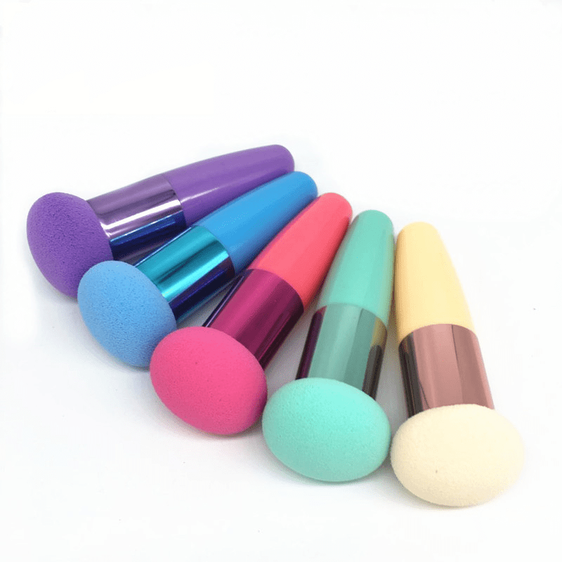 Ergonomic Foundation Makeup Sponge with Handle