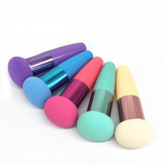 Ergonomic Foundation Makeup Sponge with Handle