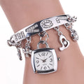 Women's LOVE Alphabet Bracelet Watch – Alloy Quartz with Flower Decor