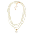Vintage Multi-Layer Pearl Necklace – Retro Snake Chain Statement Jewelry for Women