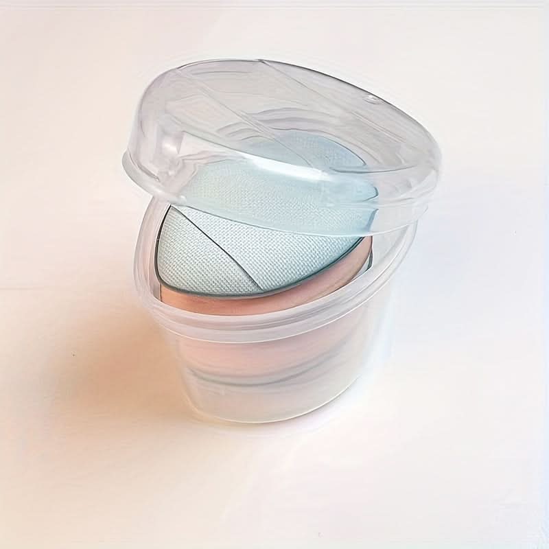 6pcs Mini Makeup Sponge Puff Set with Container