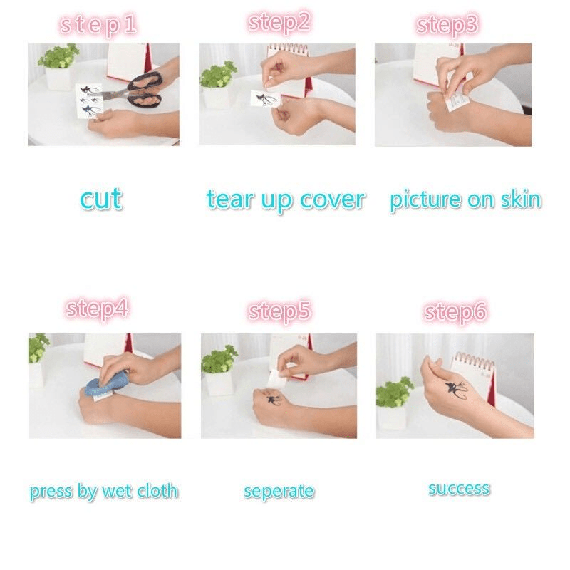 Lotus Tattoo Sticker - Waterproof & Long Lasting