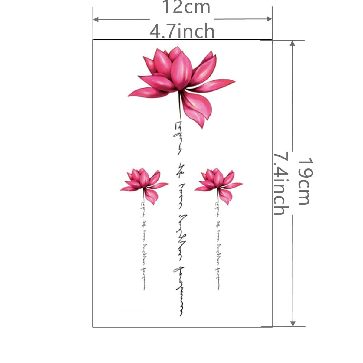 Lotus Tattoo Sticker - Waterproof & Long Lasting