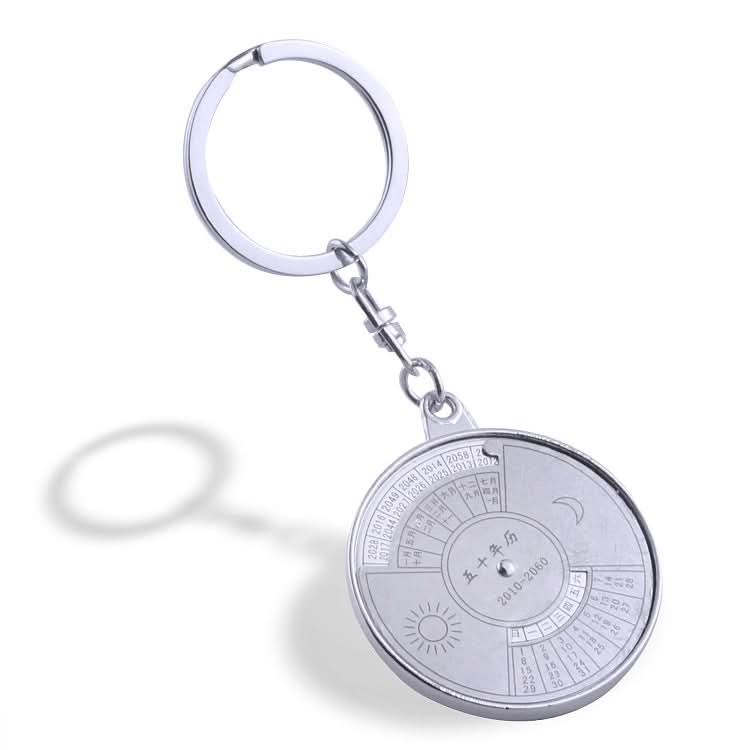 Metal Perpetual Calendar Keychain - Laser Engraved