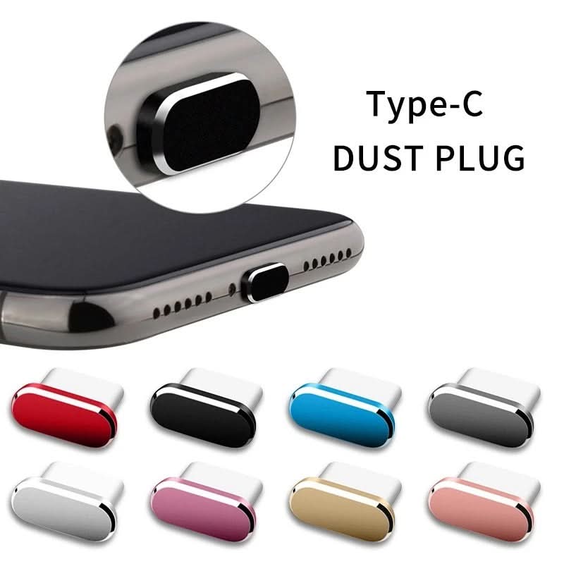 1 pcMetal Dust-Proof Charger Port Stopper Cap