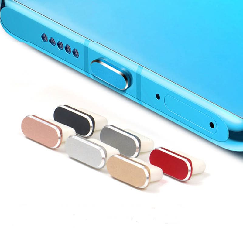 1 pcMetal Dust-Proof Charger Port Stopper Cap