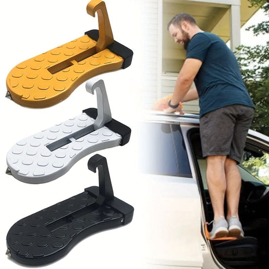 Heavy-Duty Foldable Car Door Step – 400lbs Capacity Alloy Pedal with Anti-Slip