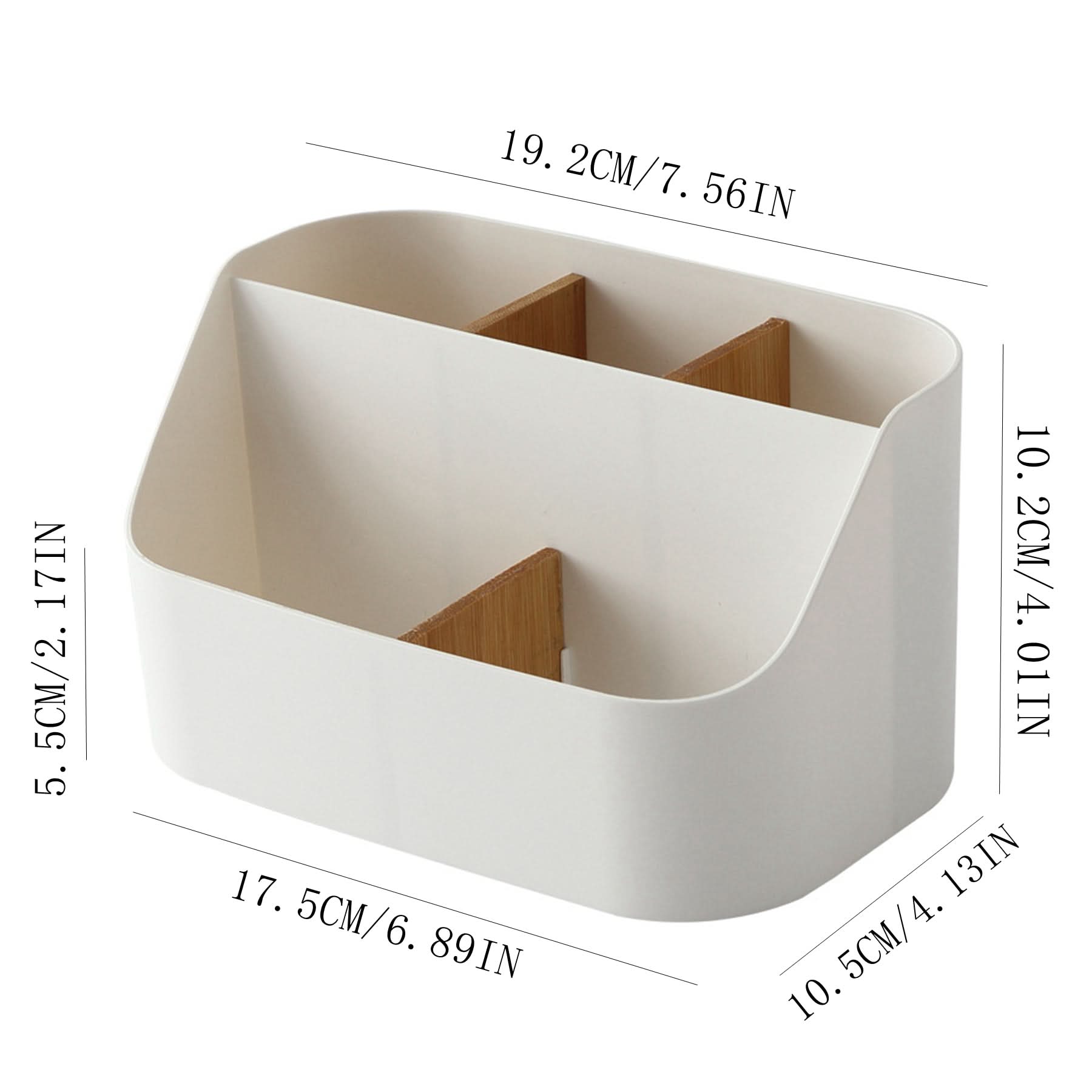 Desktop Organizer Storage Box - Ivory