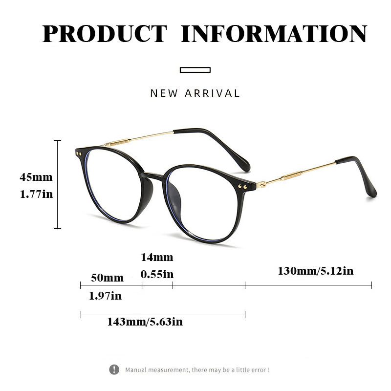 Diopter Progressive Oval Reading Glasses Multi-Focus Comfort