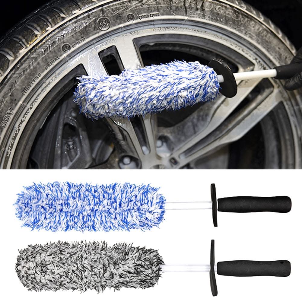 Premium Car Wheel Cleaning Brush – 43cm Microfiber
