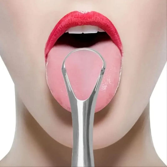 Portable Stainless Steel Tongue Scraper – Bad Breath Prevention