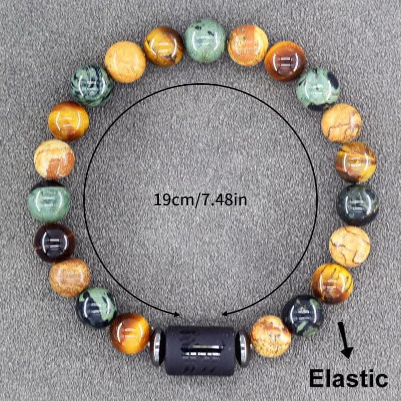 Boho Zodiac Sign Bracelet – Adjustable Birthstone Jewelry