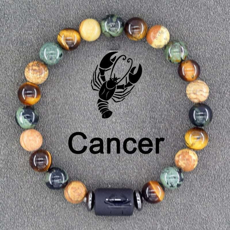 Boho Zodiac Sign Bracelet – Adjustable Birthstone Jewelry