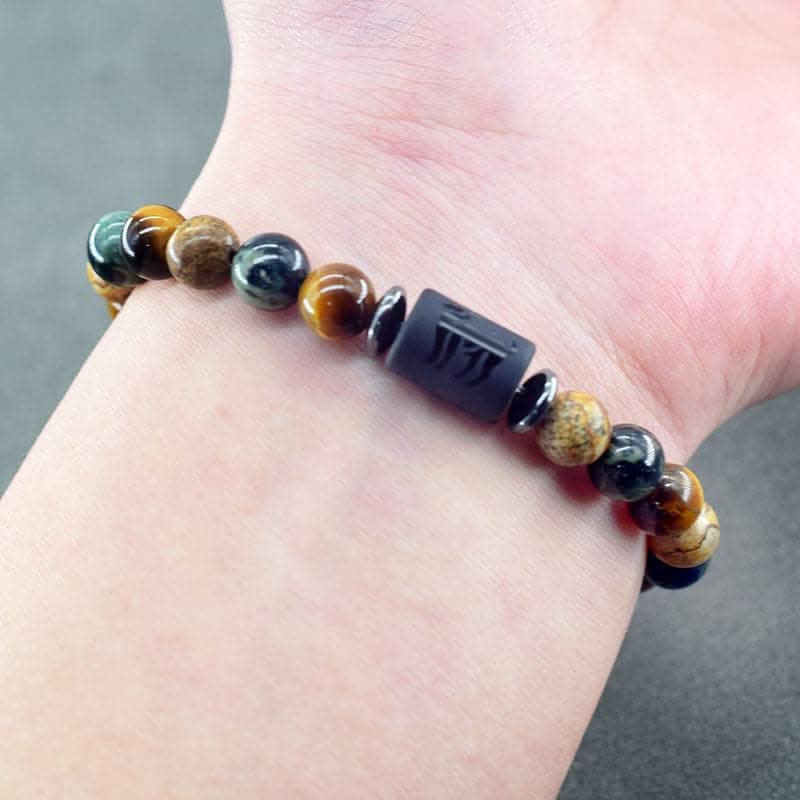 Boho Zodiac Sign Bracelet – Adjustable Birthstone Jewelry