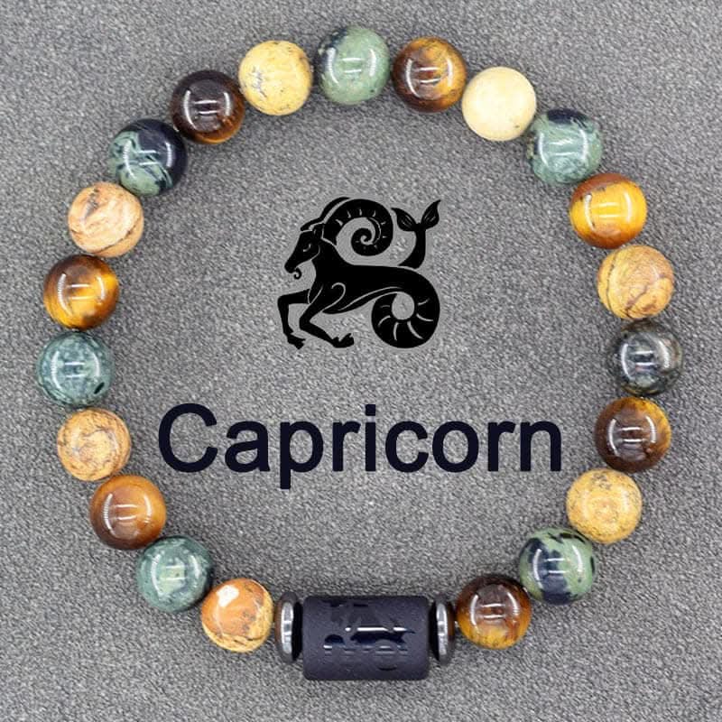 Boho Zodiac Sign Bracelet – Adjustable Birthstone Jewelry