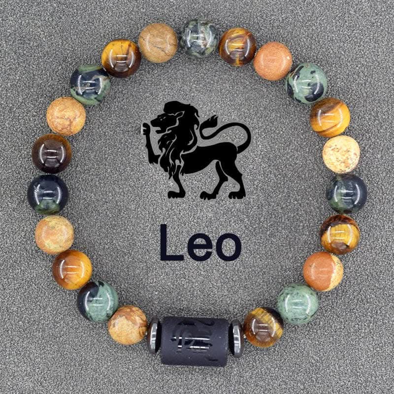 Boho Zodiac Sign Bracelet – Adjustable Birthstone Jewelry