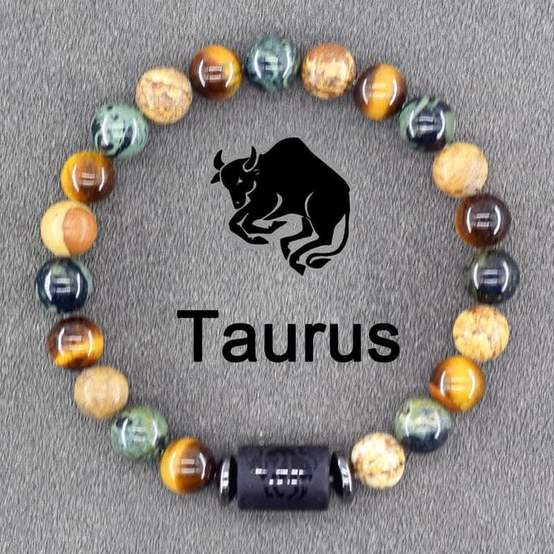 Boho Zodiac Sign Bracelet – Adjustable Birthstone Jewelry