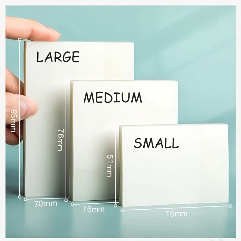 50-Sheet Clear Waterproof Sticky Notes – Memo Pads