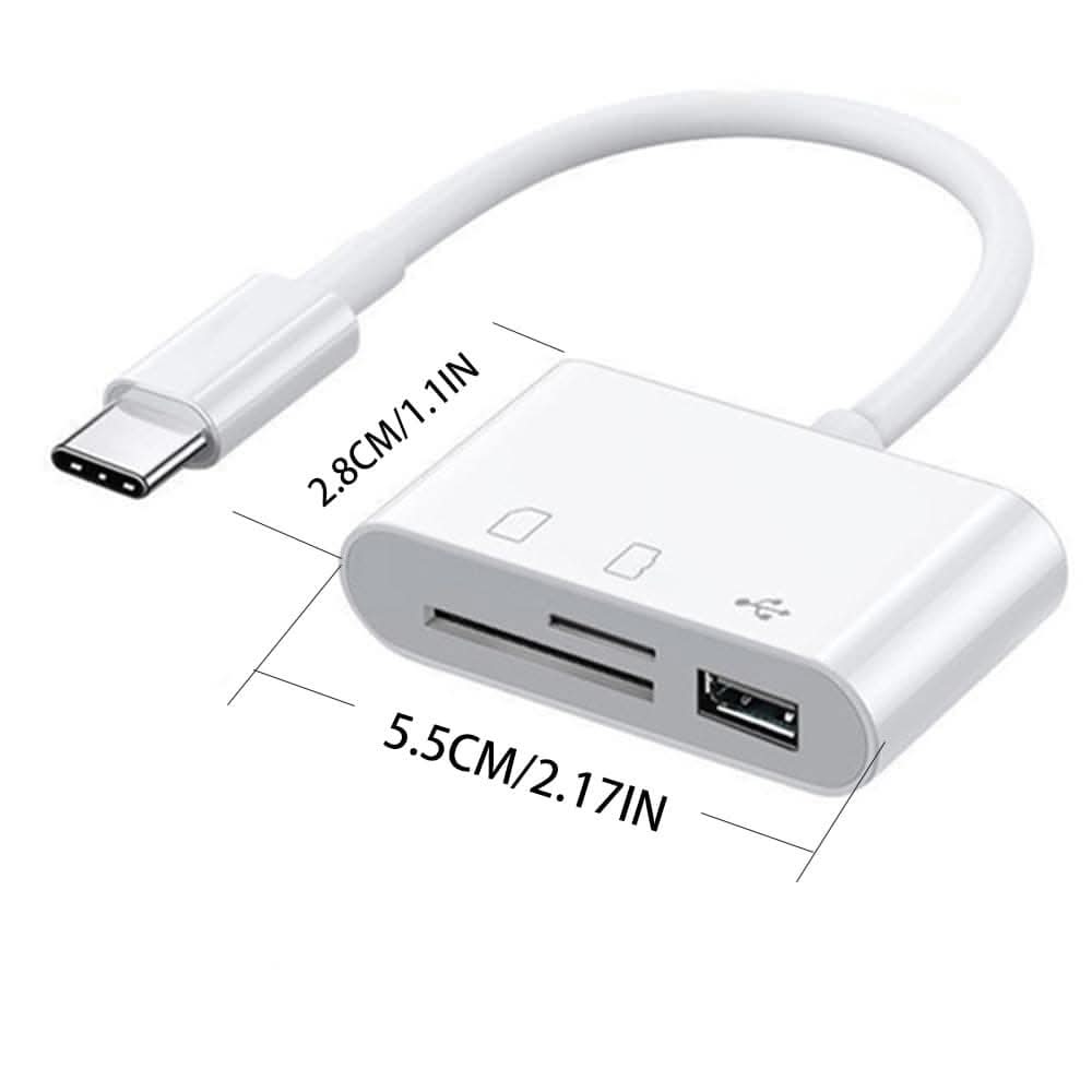 3-in-1 SD Card Reader OTG Adapter