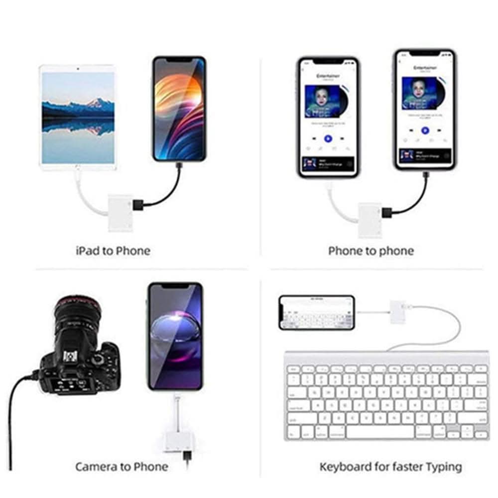3-in-1 SD Card Reader OTG Adapter
