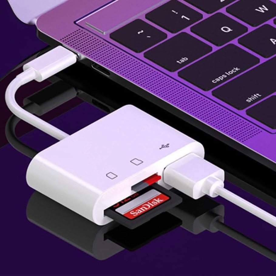 3-in-1 SD Card Reader OTG Adapter