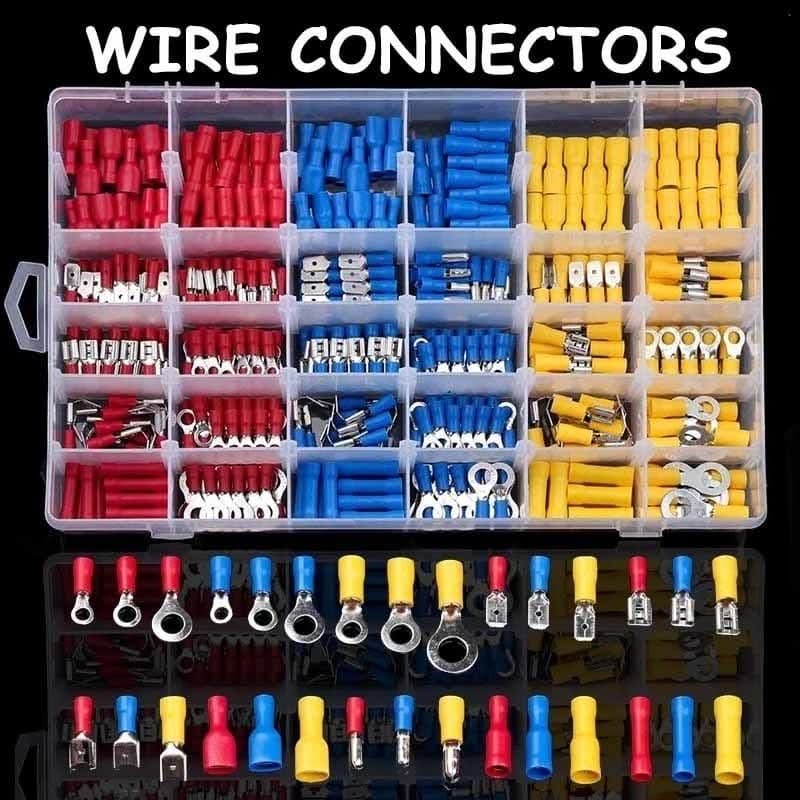 Spade Crimp Wire Terminals Kit – Assorted Insulated Electrical Connectors