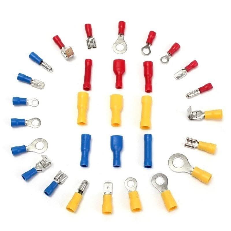 Spade Crimp Wire Terminals Kit – Assorted Insulated Electrical Connectors