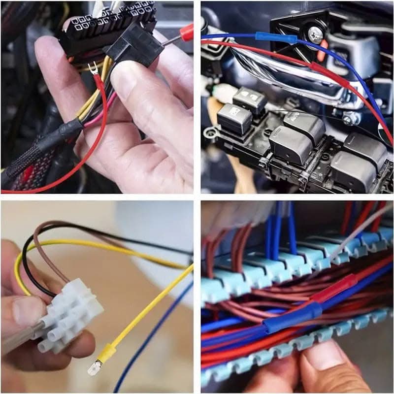 Spade Crimp Wire Terminals Kit – Assorted Insulated Electrical Connectors