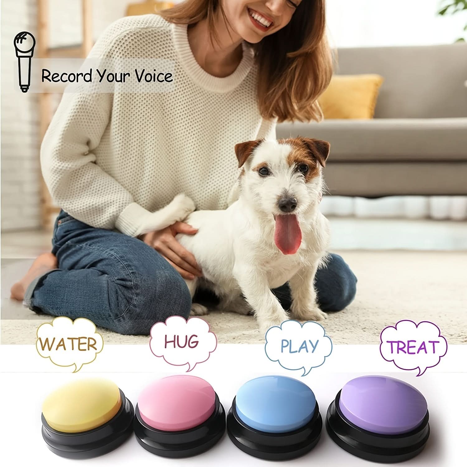 Dog Training Voice Recording Buttons