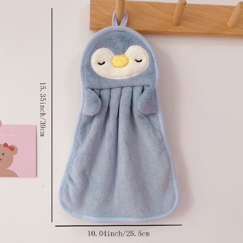 3pcs Cartoon-Shaped Hand Wipe Towel - Hangable, Absorbent, Soft & Skin-friendly Hand Washing!