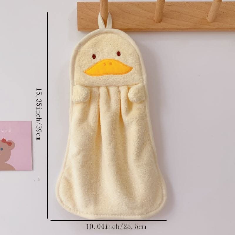 3pcs Cartoon-Shaped Hand Wipe Towel - Hangable, Absorbent, Soft & Skin-friendly Hand Washing!