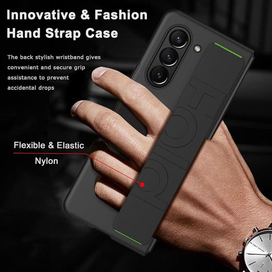 Galaxy Z Fold5/4 Slim Shockproof Hand Strap Case