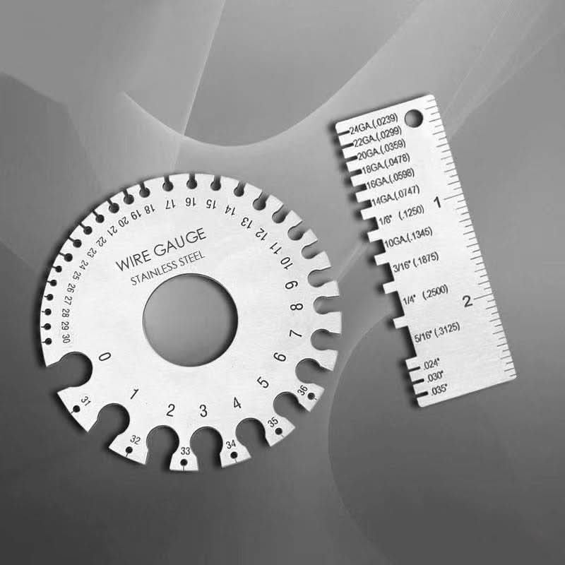 Stainless Steel Round & Square Wire Gauge Tool