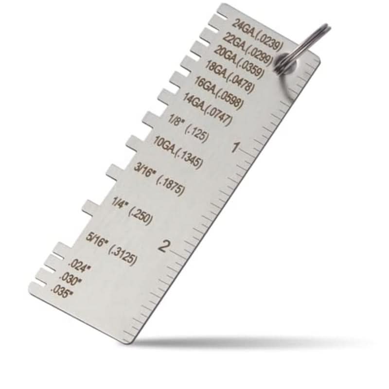 Stainless Steel Round & Square Wire Gauge Tool