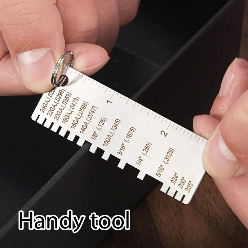 Stainless Steel Round & Square Wire Gauge Tool