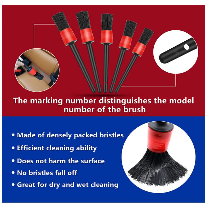 14-Piece Car Interior Cleaning Kit – Double-Sided Sponge Brush
