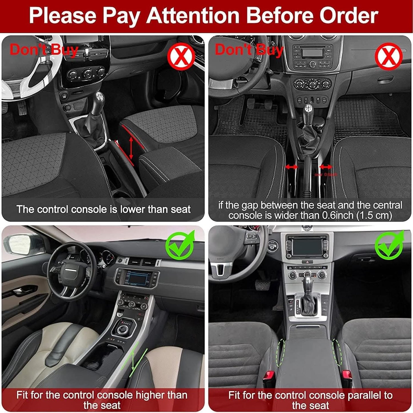 2-piece Car Seat Gap Organizer with Cup Holders – Multifunctional