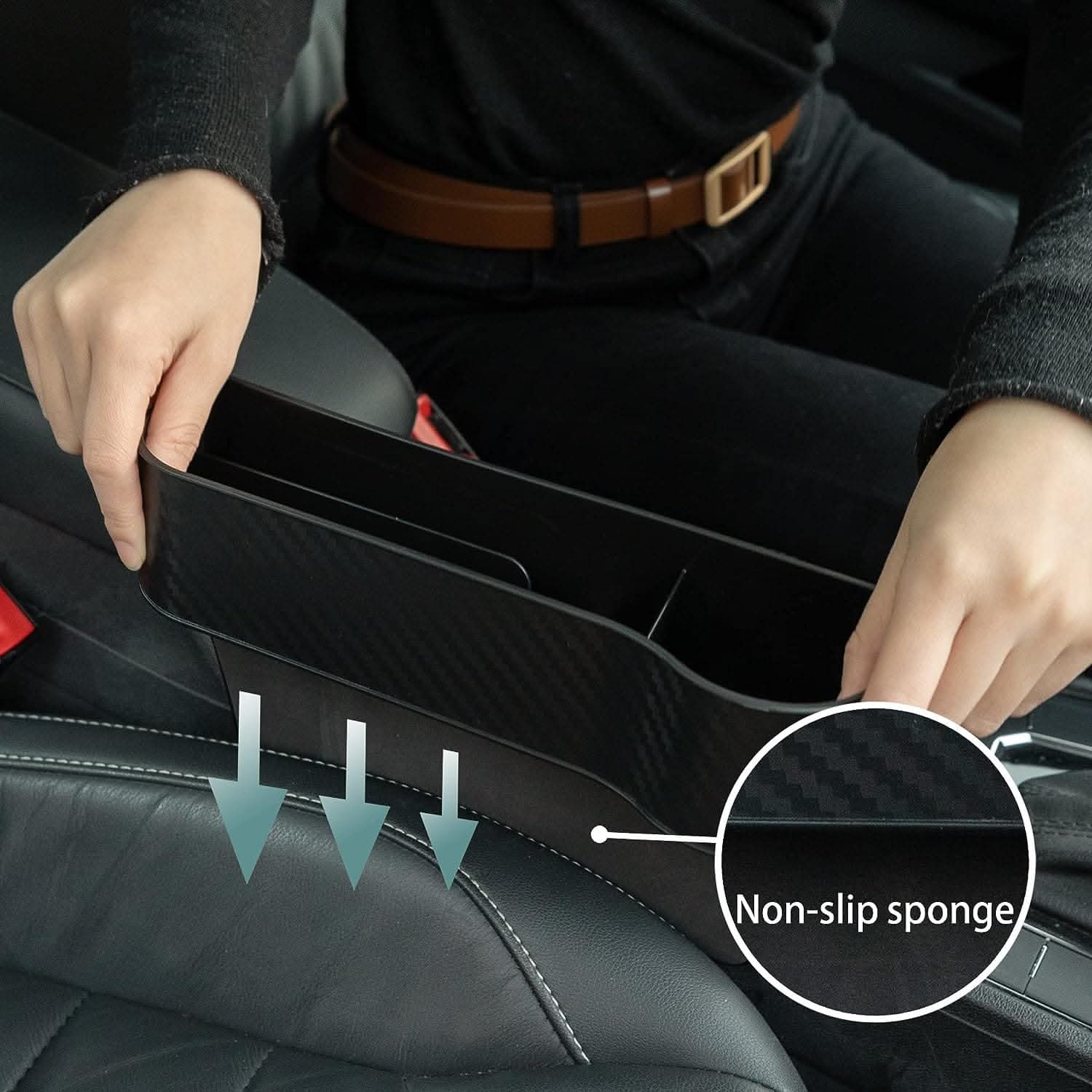 2-piece Car Seat Gap Organizer with Cup Holders – Multifunctional