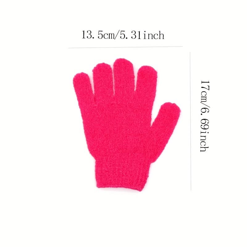 Double-Sided Exfoliating Shower Gloves – Spa-Quality Care