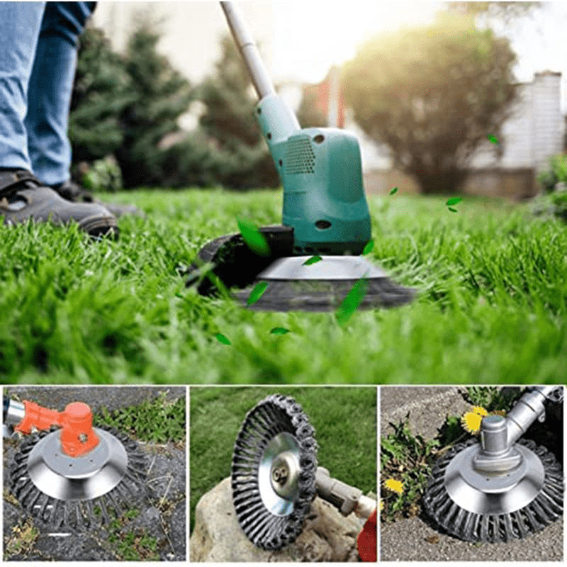 Multi-Purpose Steel Wire Trimmer Head for Efficient Lawn Care